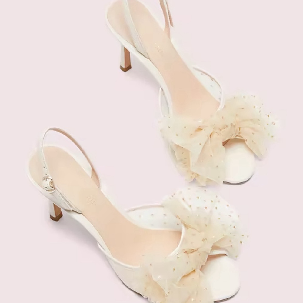 Kate Spade Sparkle Bridal heels - Picture 3 of 4